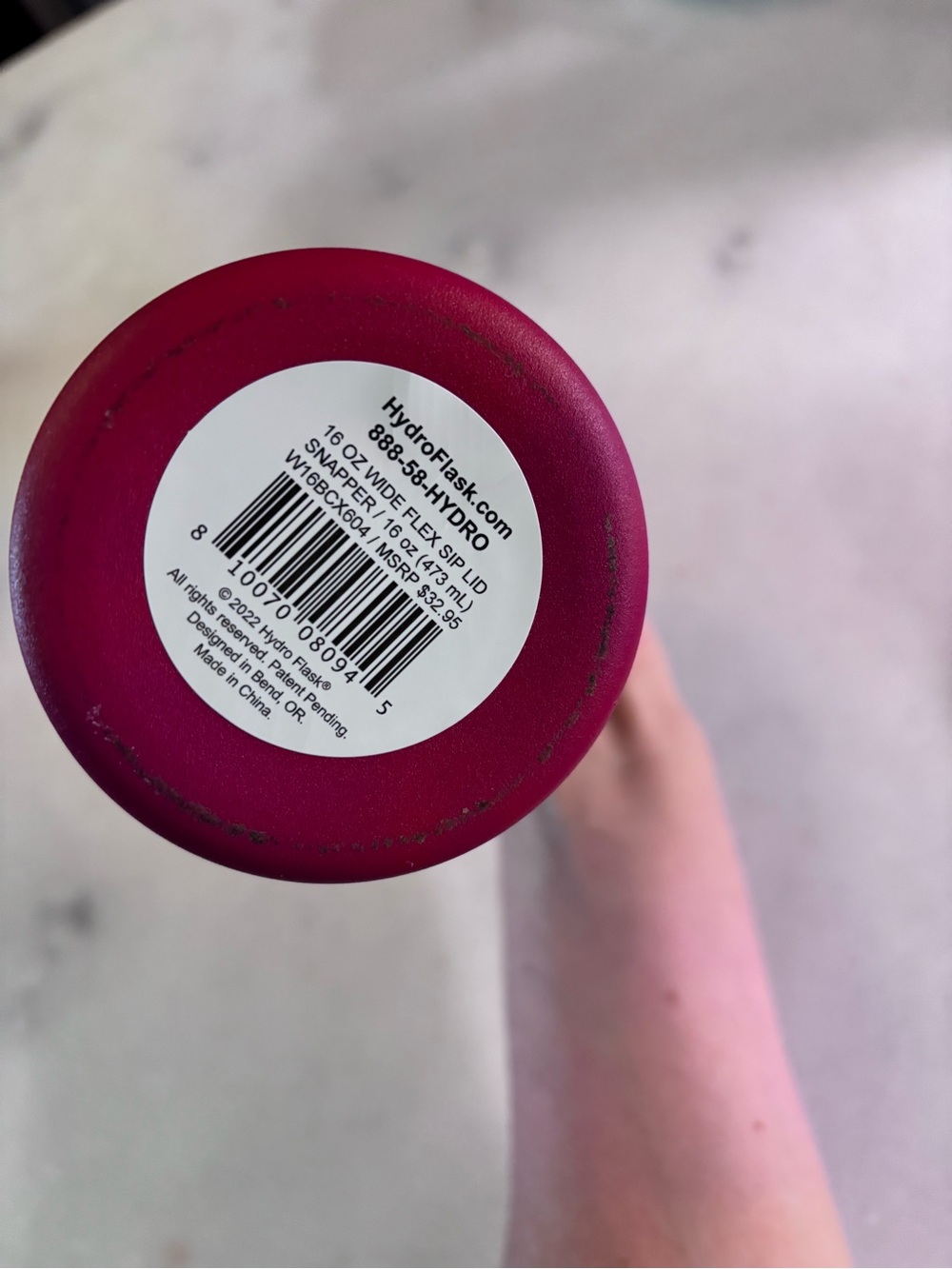 NWT Hydro Flask 16oz wide flex sip lid snapper - Picture 4 of 5